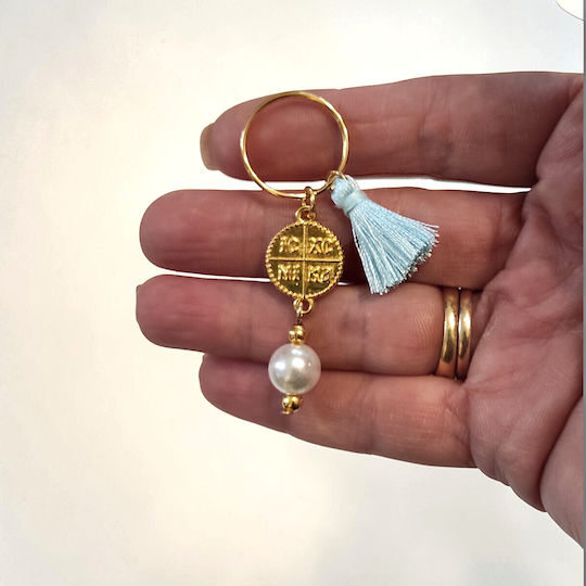 The Art of Beading Christening Charm Keychain Light Blue 20 Pieces MARTYRIKA108