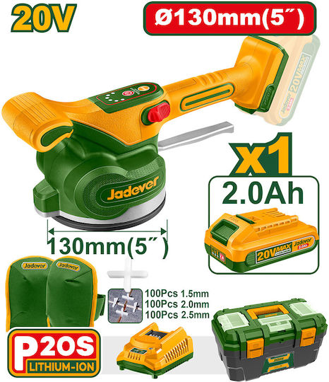 Jadever Electric Vibration Suction Cup Battery 20V