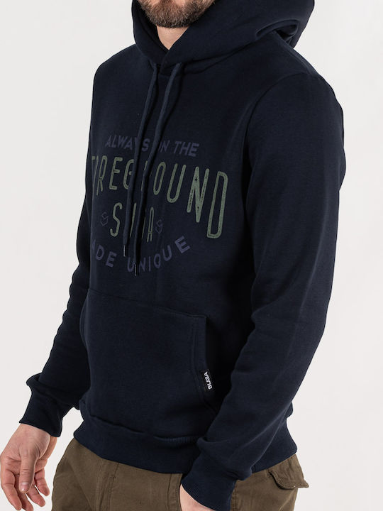 Sweatshirt mit Kapuze Marineblau