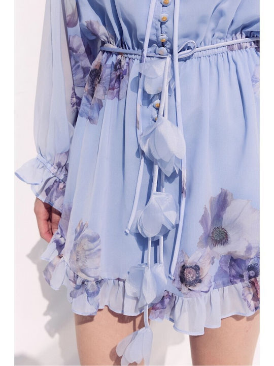 Women's Long Sleeve One-piece Shorts Lilac