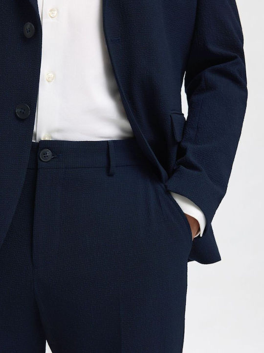 Trousers In Slim Fit Dark Sapphire