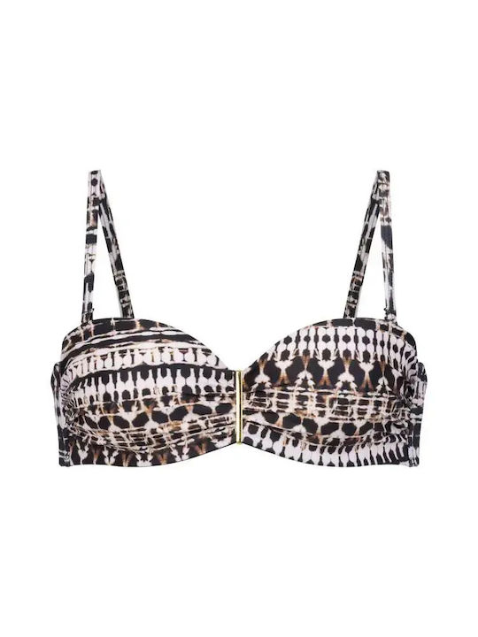Trägerloses Bikinioberteil Braun