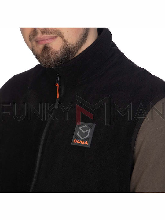 Herren Fleecejacke Schwarz