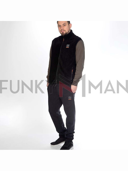 Herren Fleecejacke Schwarz
