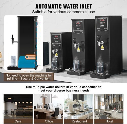Vevor Professioneller Buffet Wasserkocher mit Gewicht 50lt 1.5kW