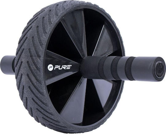 Pure2Improve Κύλινδρος Μασάζ Μαύρος 18cm