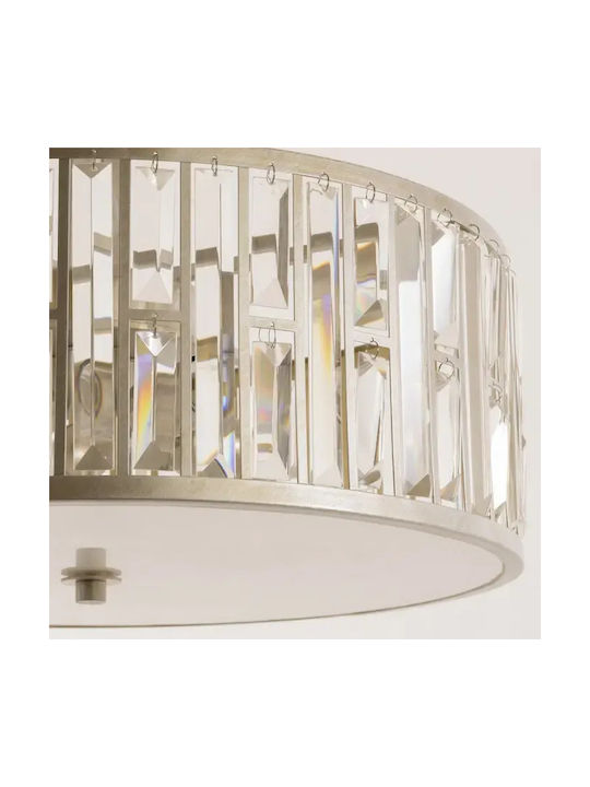 COSMOLight Lumini Suspendate cu Cristale cu Bază de Bec E27 Înălțime Reglabilă