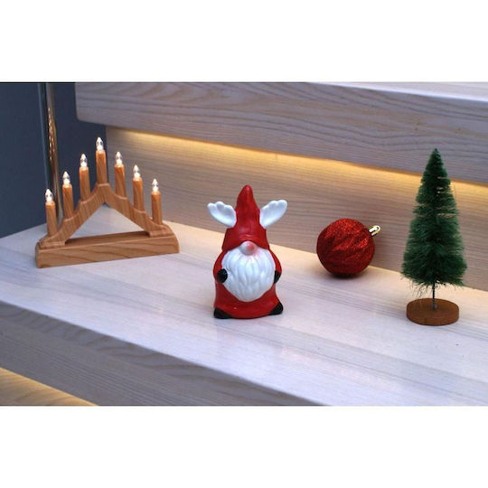 Dekorative Weihnachtsmann Roter Keramik 11,5x7,5x6cm