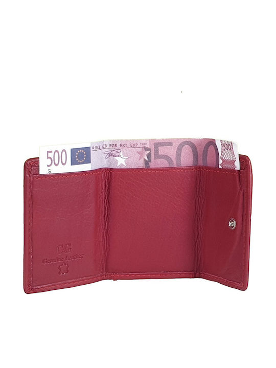 Кожен Мъжки Портфейл Пътнически с RFID Червен