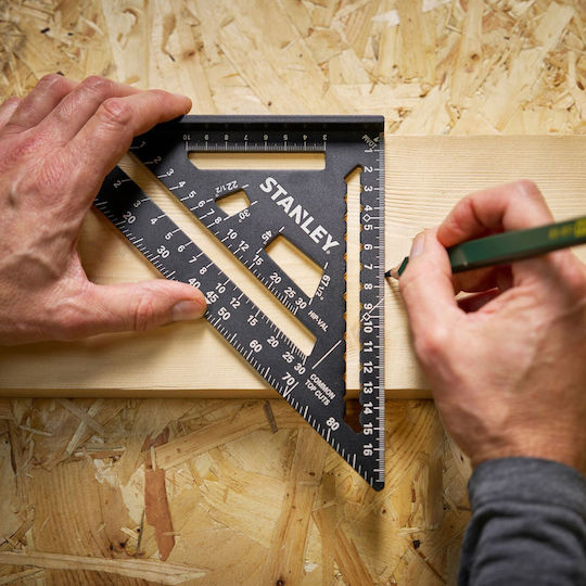 Stanley Carpenters Aluminum Angle Ruler Length 18cm