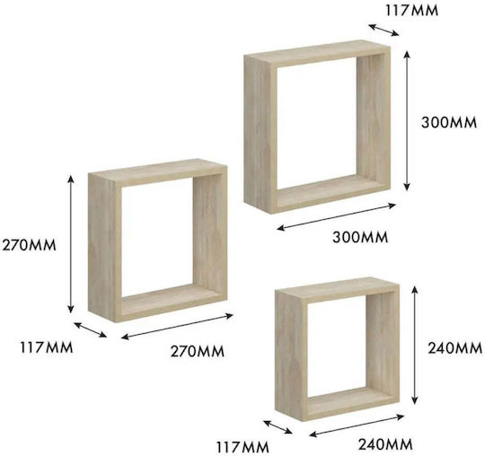Рафтoве Стенни (3 бр) 27x11.7x27 см Рафтoве Стенни (3 бр) 27x11.7x27 см