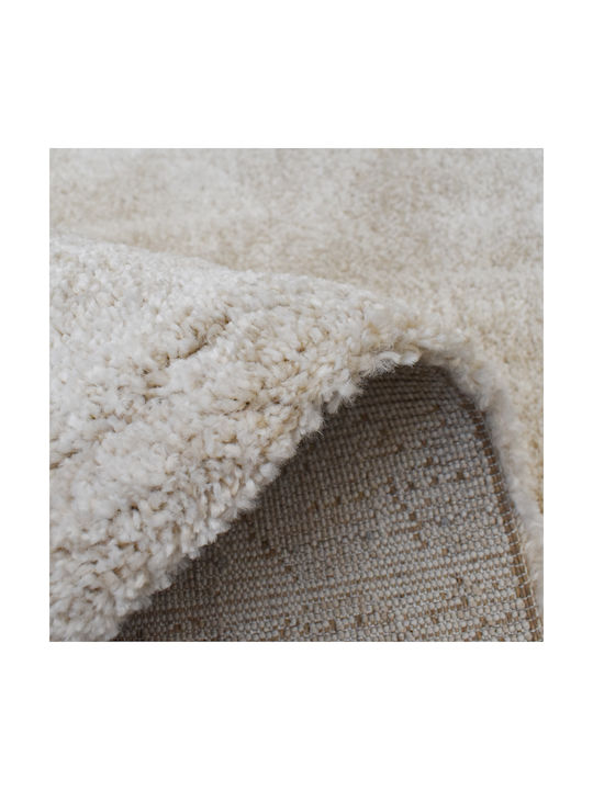 Shaggy Noelia Wohnzimmer Teppich Rechteckig Beige 240x300cm