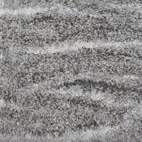 Soft Touch Rectangular Grey Rug 120x170cm