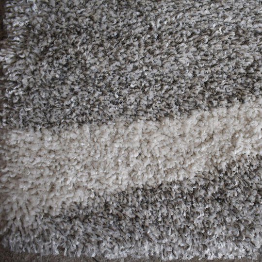 Shaggy Noelia Rug Rectangular Cream-Grey 120x170cm
