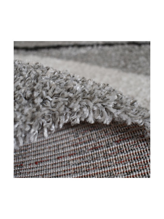 Shaggy Noelia Rug Rectangular Cream-Grey 120x170cm