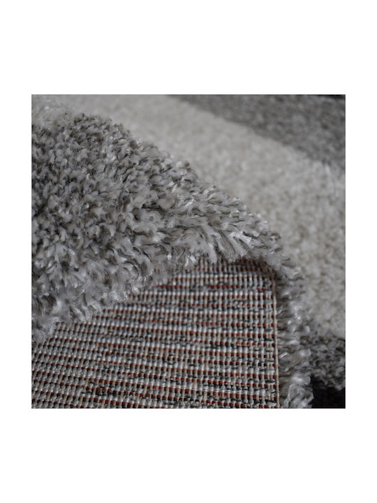 Shaggy Noelia Rug Rectangular Cream-Grey 120x170cm