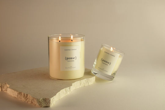 Cashmere Φυτικό Αρωματικό Κερί Καπάκι 790gr Pause Olphactory