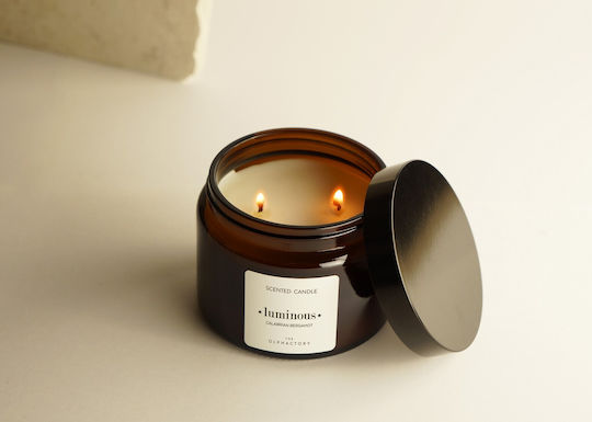 Calabrian Bergamot Herbal Aromatic Candle Lid 360gr Luminous Olphactory