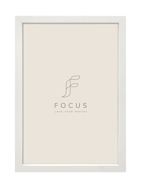 Focus Plastic Photo Frame with White Frame