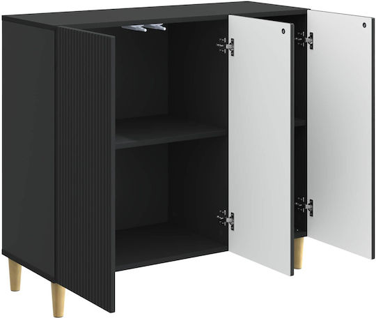 Буфет Дървен Черен 89x34.5x80см