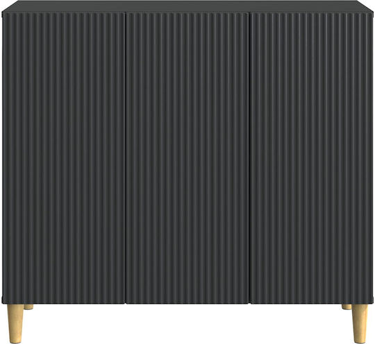 Буфет Дървен Черен 89x34.5x80см