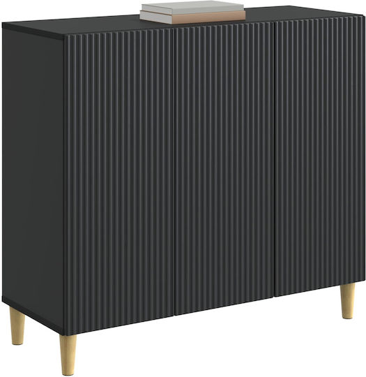 Буфет Дървен Черен 89x34.5x80см