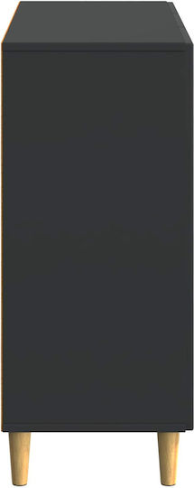 Буфет Дървен Черен 89x34.5x80см