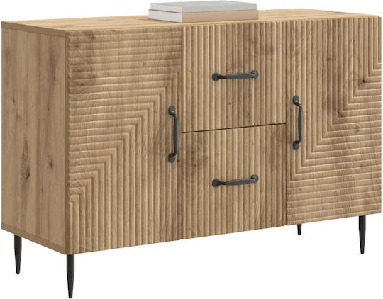 Holzsideboard mit Schubladen Eiche 89x34,5x60cm