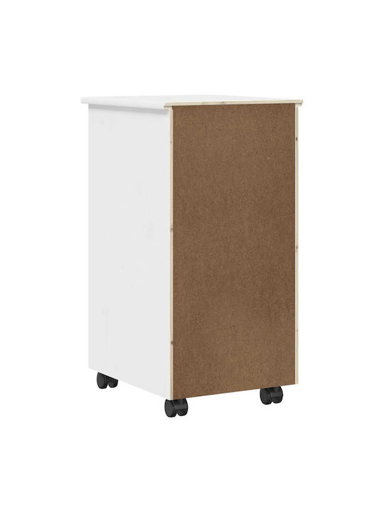 vidaXL Holzsideboard mit Schubladen Weiß 34x39x65.5cm