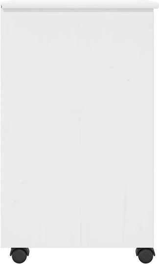 Sideboard Cabinet Wooden with Drawers White 34x39x65.5cm