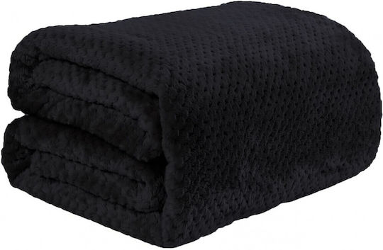 Popcorn Super-Queen 220x240cm Schwarz