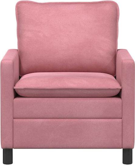 Polițronă Velur Roz 76x81x87.5cm