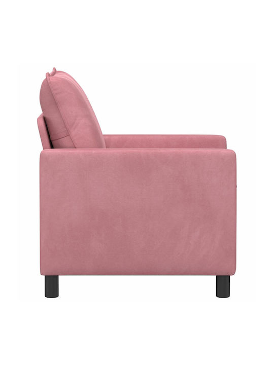 Sessel Samt Rosa 76x81x87,5cm