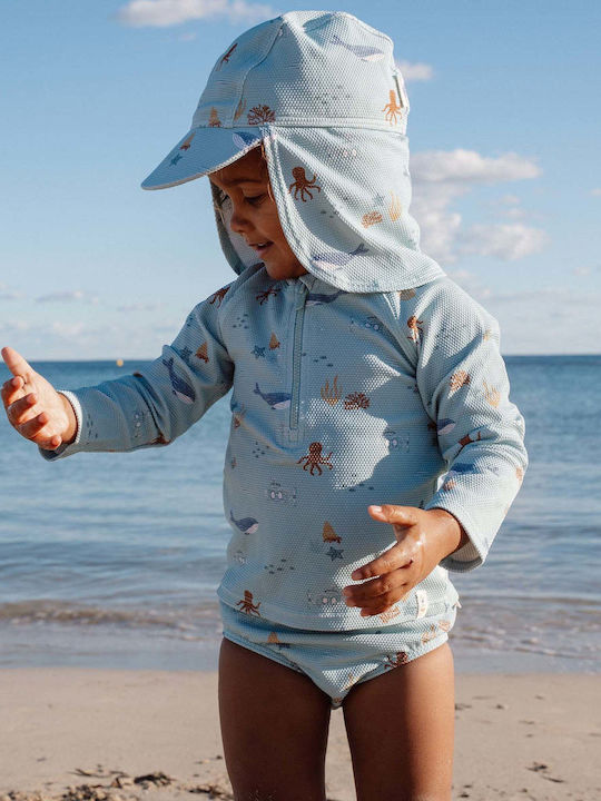 Little Dutch Little Dutch Kids' Hat Fabric Sunscreen Ocean Green