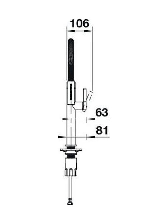 Blanco Ii Mini Kitchen Faucet Flexible Silver Blanco Ii Mini Kitchen Faucet Flexible Silver