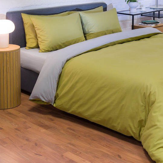 Naf Naf Σετ Υπέρδιπλη 225x245cm Hue Willow Ghost Grey