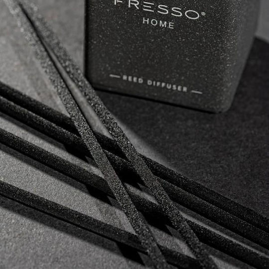 Fresso Home Fragrance Stick Cadence 100 Ml Premium Home Reed Disseminator Flowscent Black Glass Bottle Black Fiberglass Sticks 1 Piece 390006/fre Fresso 5905979390006