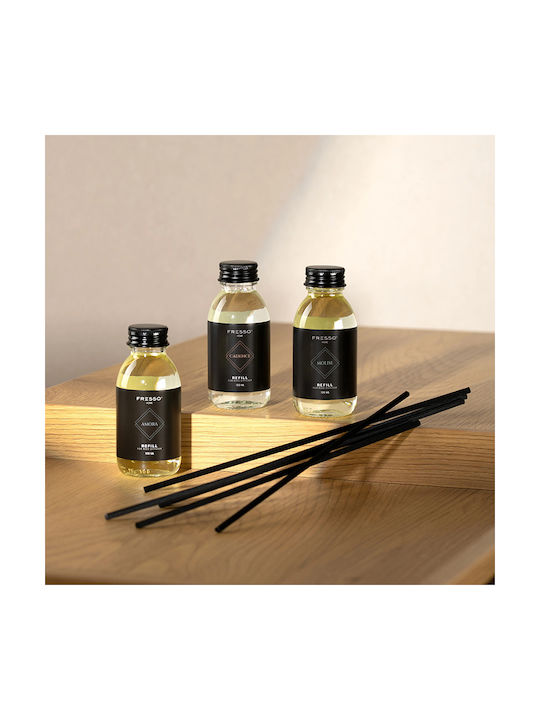 Fresso Molise 100 Ml Premium Home Refill Kit 6 Μαύρα Στικ Fiberglass Αρωματικά Χώρου Reed Diffusor 1 Stück
