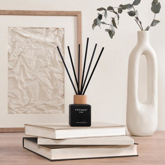 Fresso Home Fragrance Stick Molise 100 Ml Premium Home Reed Disseminator Flowscent Black Glass Bottle Black Sticks Fiberglass 1 Piece 390020/fre Fresso 5905979390020