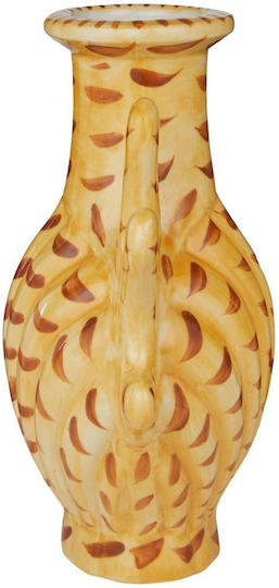 Butlers Dekorative Keramikvase Korallen Gelbe 19x8xH18cm