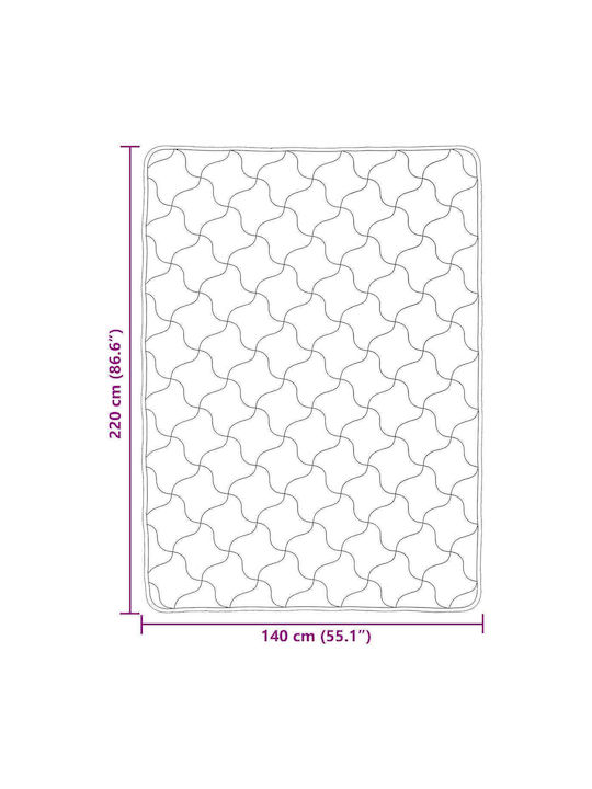 vidaXL Κουβέρτα Fleece Καναπέ 140x220εκ. Ανθρακί