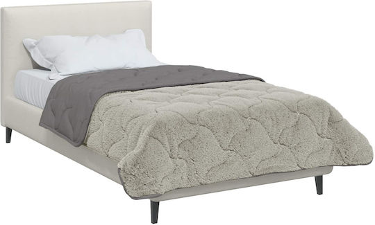 vidaXL Fleece Blanket Sofa 135x200cm Light Gray