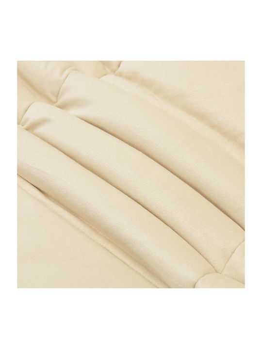 vidaXL Samtige Doppelbettdecke 200x240cm Beige