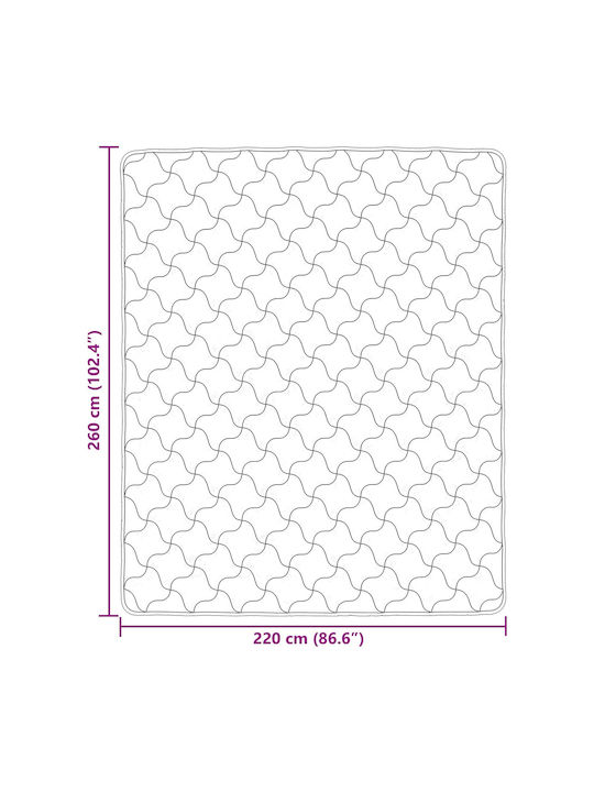 vidaXL Pătură Fleece Supraînălțată 220x260 cm Roz