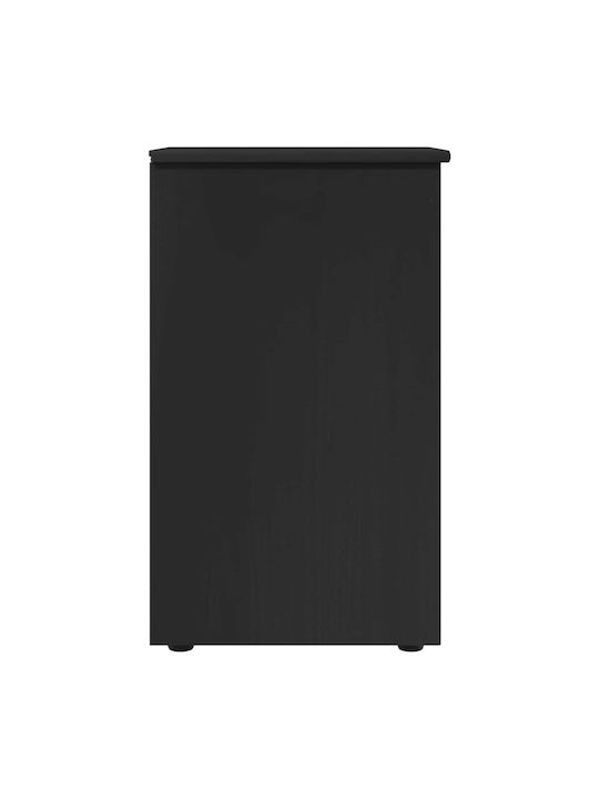 Office Drawer from Solid Wood Black 34x39x61.5cm