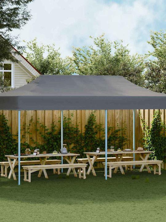 Klikareto Pavilion Pliabil de Grădină Gri 3x6m