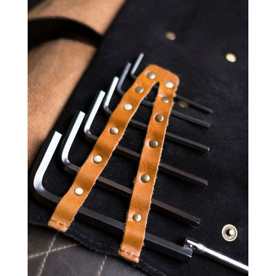 Trip Machine Εργαλειοθήκη Μοτοσυκλέτας Black / Vintage Tan σε Μαύρο Χρώμα