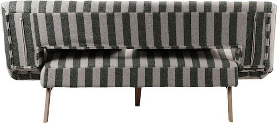 La Spezia Τριθέσιος Καναπές Κρεβάτι Off White 188x81x88εκ.