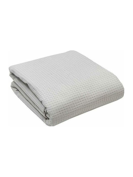 Sunshine Pique Blanket Super Double 220x240cm Light Grey