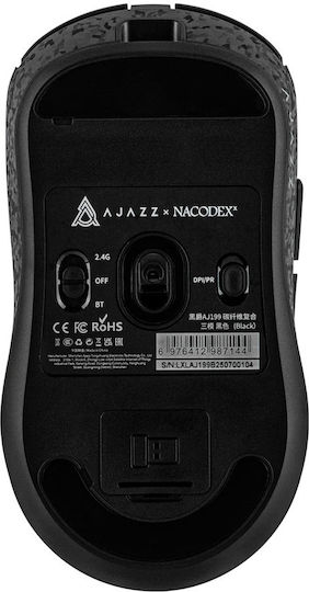 Ajazz AJ199 MAX Tri-mode Carbon Fiber Edition Ασύρματο Gaming Ποντίκι 26000 DPI Μαύρο